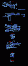 Metroid 3 complete map of all rooms in each area (Nintendo 1994)