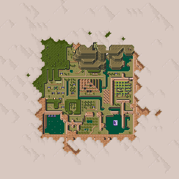 Zelda complete mode 7 dark world map (Nintendo)