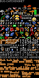 'Zelda LTTP' items in intelligent color